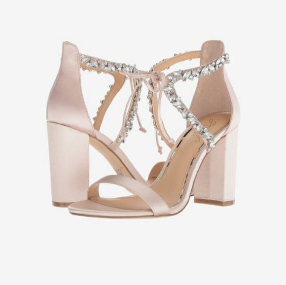 BADGLEY MISCHKA Jewel High Heels Sandals Size 8.5 - Picture 2 of 6